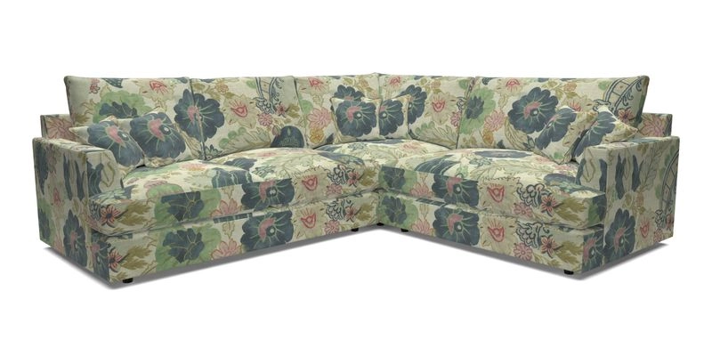 Slingsby Medium Fitted Cover Corner Unit LHF in Two Tone Plain Biscuit.  Loose cover version available