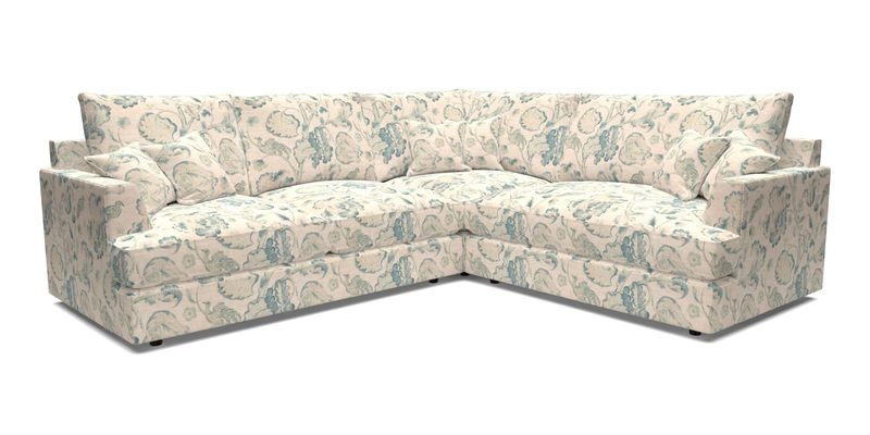 Slingsby Medium Fitted Cover Corner Unit LHF in Two Tone Plain Biscuit.  Loose cover version available