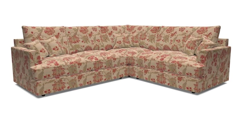 Slingsby Medium Fitted Cover Corner Unit LHF in Two Tone Plain Biscuit.  Loose cover version available