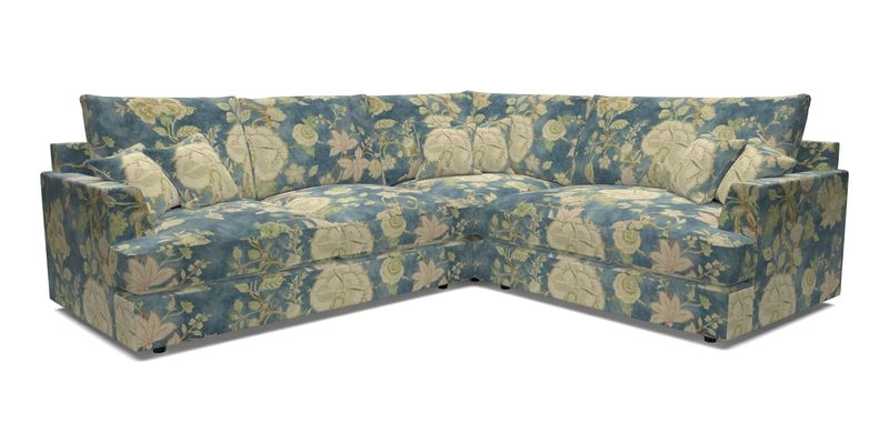 Slingsby Medium Fitted Cover Corner Unit LHF in Two Tone Plain Biscuit.  Loose cover version available