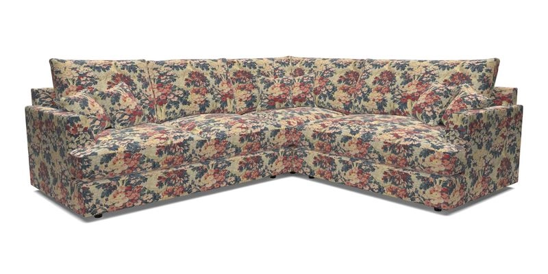 Slingsby Medium Fitted Cover Corner Unit LHF in Two Tone Plain Biscuit.  Loose cover version available