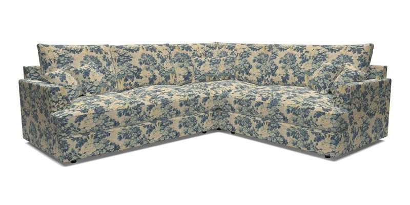 Slingsby Medium Fitted Cover Corner Unit LHF in Two Tone Plain Biscuit.  Loose cover version available