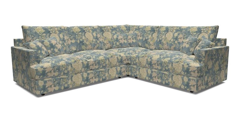 Slingsby Medium Fitted Cover Corner Unit LHF in Two Tone Plain Biscuit.  Loose cover version available