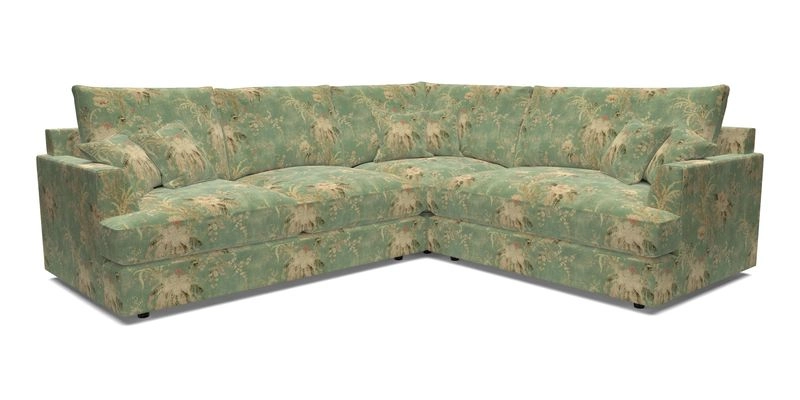 Slingsby Medium Fitted Cover Corner Unit LHF in Two Tone Plain Biscuit.  Loose cover version available