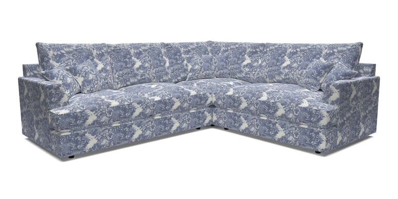 Slingsby Medium Fitted Cover Corner Unit LHF in Two Tone Plain Biscuit.  Loose cover version available