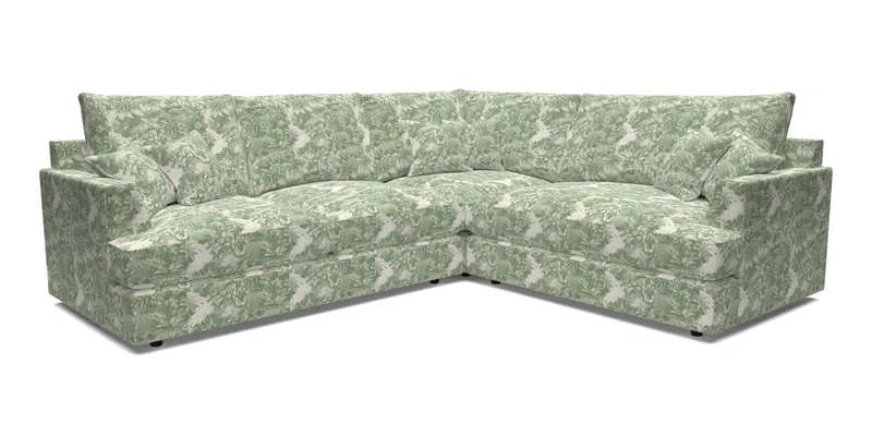 Slingsby Medium Fitted Cover Corner Unit LHF in Two Tone Plain Biscuit.  Loose cover version available