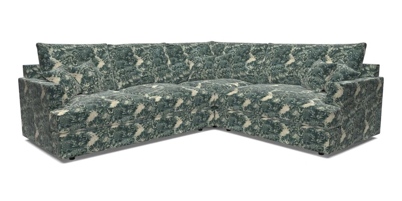 Slingsby Medium Fitted Cover Corner Unit LHF in Two Tone Plain Biscuit.  Loose cover version available