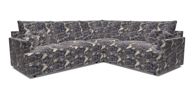 Slingsby Medium Fitted Cover Corner Unit LHF in Two Tone Plain Biscuit.  Loose cover version available