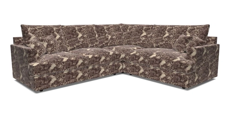 Slingsby Medium Fitted Cover Corner Unit LHF in Two Tone Plain Biscuit.  Loose cover version available