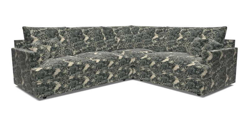 Slingsby Medium Fitted Cover Corner Unit LHF in Two Tone Plain Biscuit.  Loose cover version available