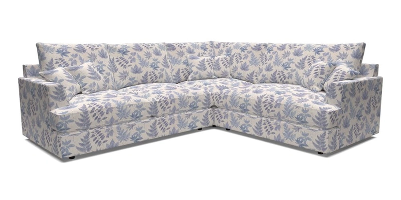 Slingsby Medium Fitted Cover Corner Unit LHF in Two Tone Plain Biscuit.  Loose cover version available