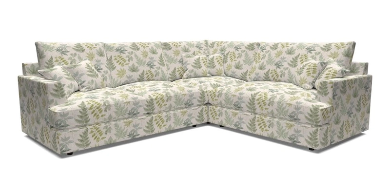 Slingsby Medium Fitted Cover Corner Unit LHF in Two Tone Plain Biscuit.  Loose cover version available