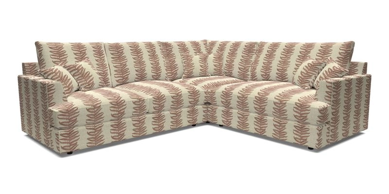 Slingsby Medium Fitted Cover Corner Unit LHF in Two Tone Plain Biscuit.  Loose cover version available