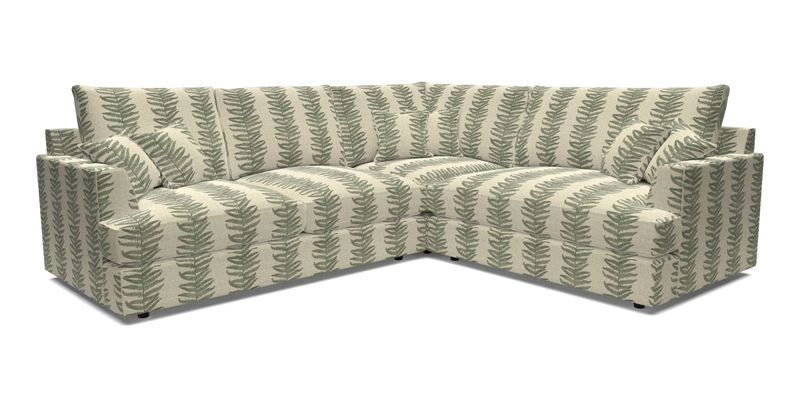 Slingsby Medium Fitted Cover Corner Unit LHF in Two Tone Plain Biscuit.  Loose cover version available