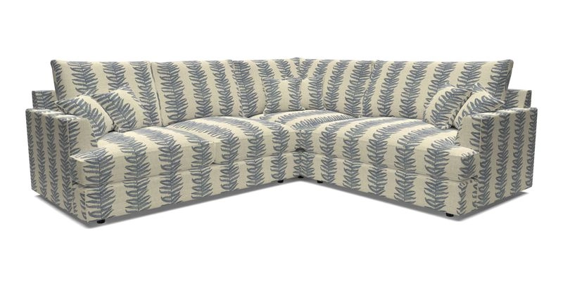 Slingsby Medium Fitted Cover Corner Unit LHF in Two Tone Plain Biscuit.  Loose cover version available
