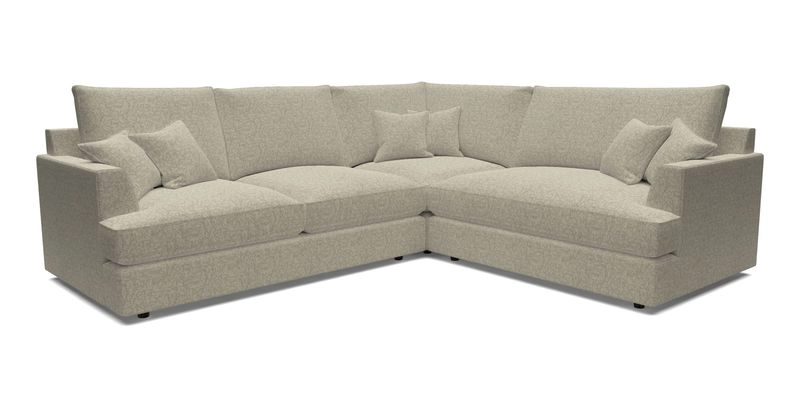 Slingsby Medium Fitted Cover Corner Unit LHF in Two Tone Plain Biscuit.  Loose cover version available