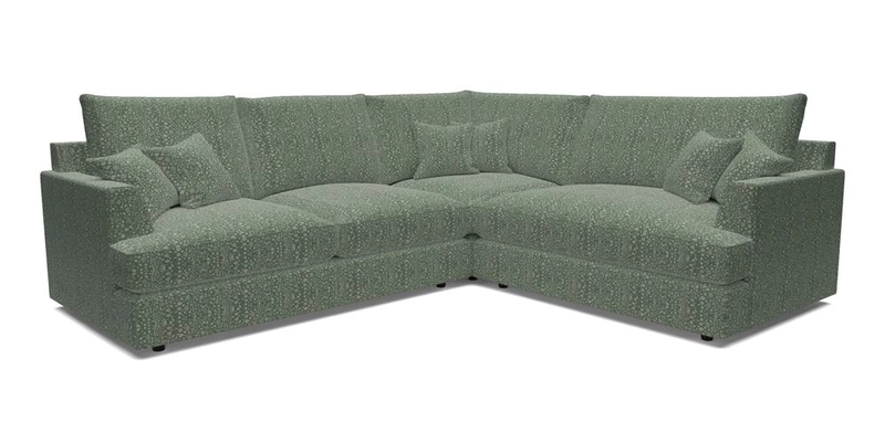 Slingsby Medium Fitted Cover Corner Unit LHF in Two Tone Plain Biscuit.  Loose cover version available