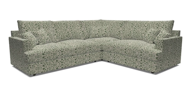 Slingsby Medium Fitted Cover Corner Unit LHF in Two Tone Plain Biscuit.  Loose cover version available