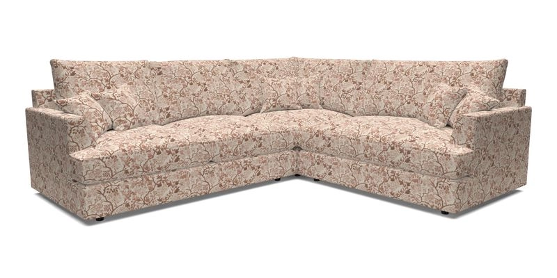 Slingsby Medium Fitted Cover Corner Unit LHF in Two Tone Plain Biscuit.  Loose cover version available