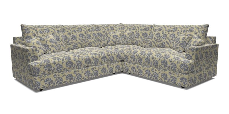 Slingsby Medium Fitted Cover Corner Unit LHF in Two Tone Plain Biscuit.  Loose cover version available