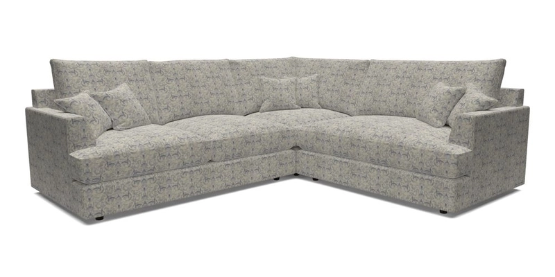 Slingsby Medium Fitted Cover Corner Unit LHF in Two Tone Plain Biscuit.  Loose cover version available