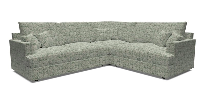 Slingsby Medium Fitted Cover Corner Unit LHF in Two Tone Plain Biscuit.  Loose cover version available