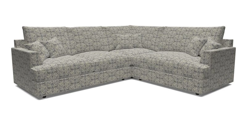 Slingsby Medium Fitted Cover Corner Unit LHF in Two Tone Plain Biscuit.  Loose cover version available