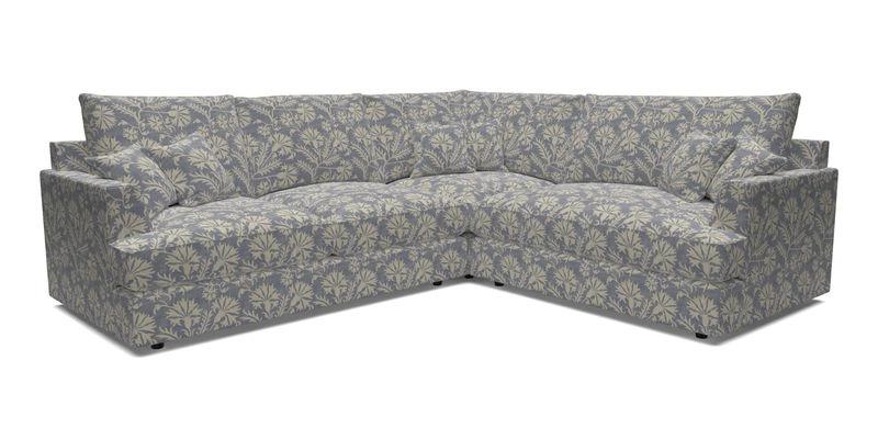 Slingsby Medium Fitted Cover Corner Unit LHF in Two Tone Plain Biscuit.  Loose cover version available