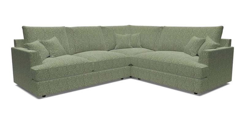 Slingsby Medium Fitted Cover Corner Unit LHF in Two Tone Plain Biscuit.  Loose cover version available