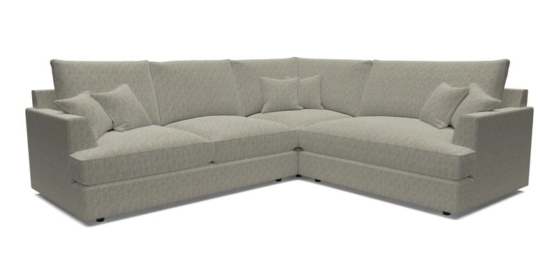 Slingsby Medium Fitted Cover Corner Unit LHF in Two Tone Plain Biscuit.  Loose cover version available