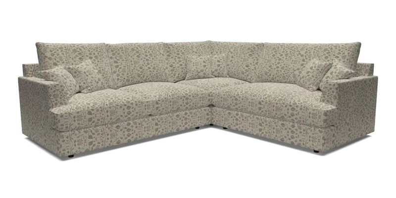 Slingsby Medium Fitted Cover Corner Unit LHF in Two Tone Plain Biscuit.  Loose cover version available