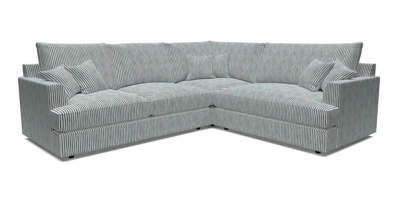 Slingsby Medium Fitted Cover Corner Unit LHF in Two Tone Plain Biscuit.  Loose cover version available