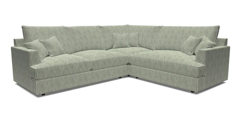 Slingsby Medium Fitted Cover Corner Unit LHF in Two Tone Plain Biscuit.  Loose cover version available