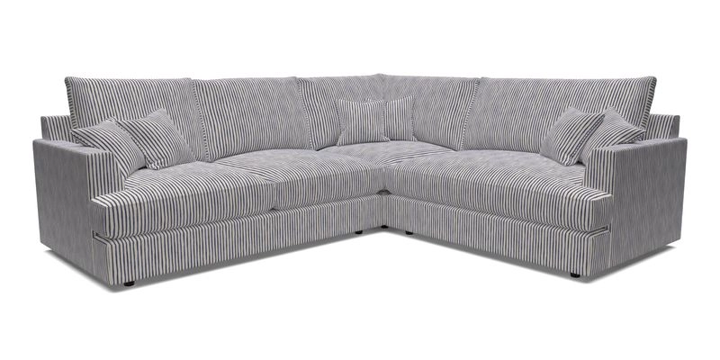 Slingsby Medium Fitted Cover Corner Unit LHF in Two Tone Plain Biscuit.  Loose cover version available