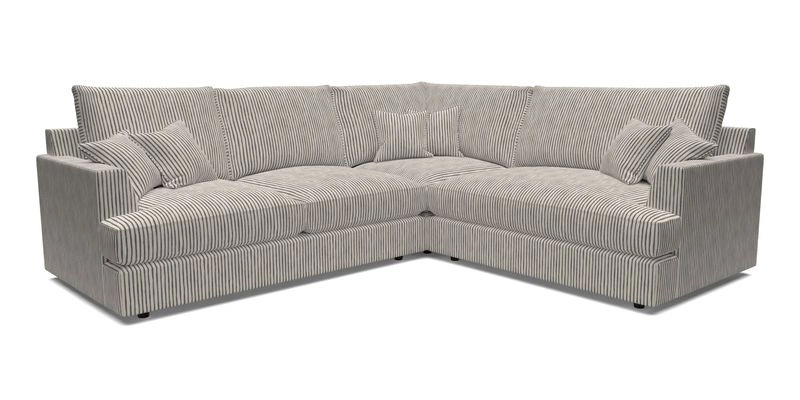 Slingsby Medium Fitted Cover Corner Unit LHF in Two Tone Plain Biscuit.  Loose cover version available