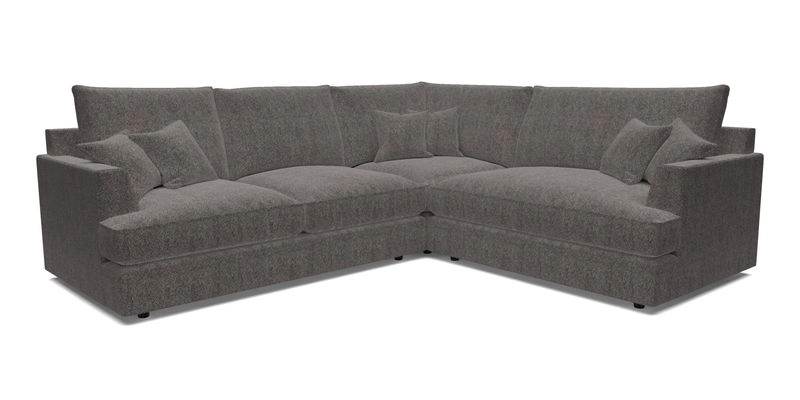 Slingsby Medium Fitted Cover Corner Unit LHF in Two Tone Plain Biscuit.  Loose cover version available