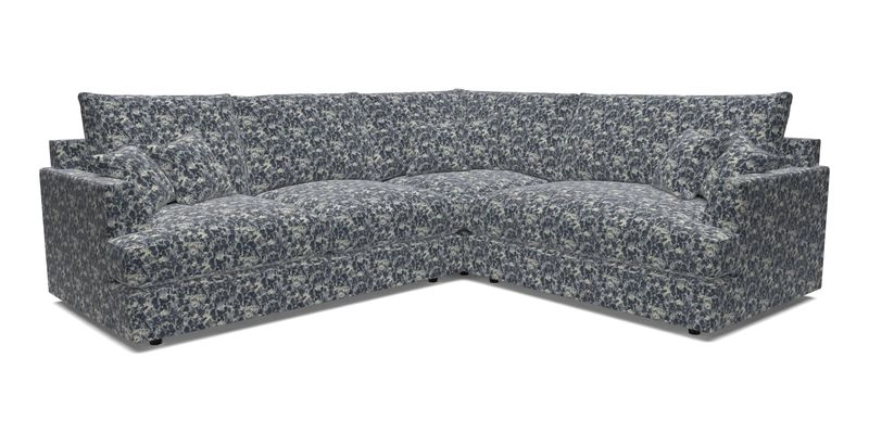 Slingsby Medium Fitted Cover Corner Unit LHF in Two Tone Plain Biscuit.  Loose cover version available