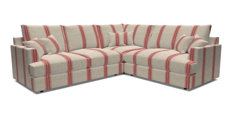 Slingsby Medium Fitted Cover Corner Unit LHF in Two Tone Plain Biscuit.  Loose cover version available