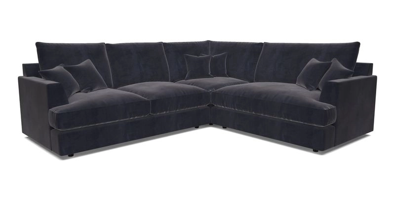 Slingsby Medium Fitted Cover Corner Unit LHF in Two Tone Plain Biscuit.  Loose cover version available