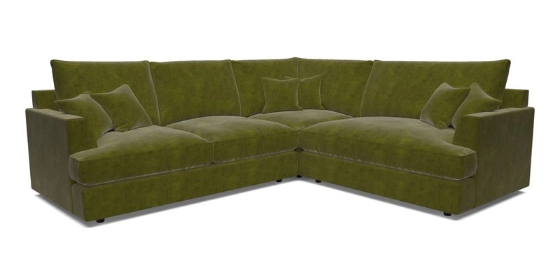 Slingsby Medium Fitted Cover Corner Unit LHF in Two Tone Plain Biscuit.  Loose cover version available