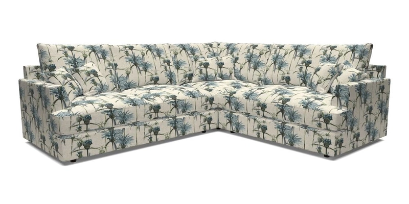 Slingsby Medium Fitted Cover Corner Unit LHF in Two Tone Plain Biscuit.  Loose cover version available