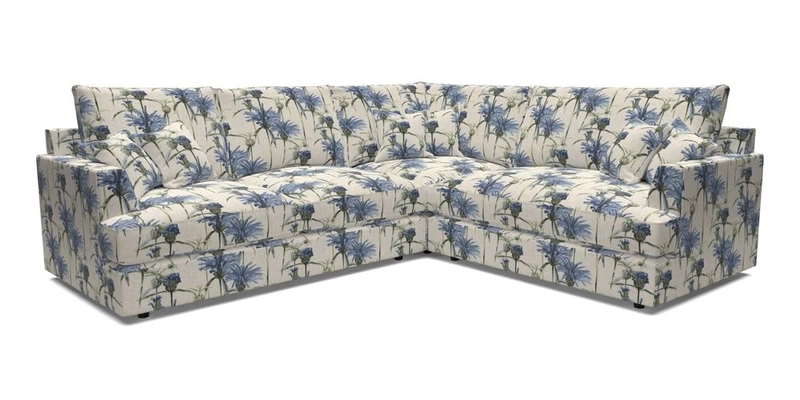 Slingsby Medium Fitted Cover Corner Unit LHF in Two Tone Plain Biscuit.  Loose cover version available