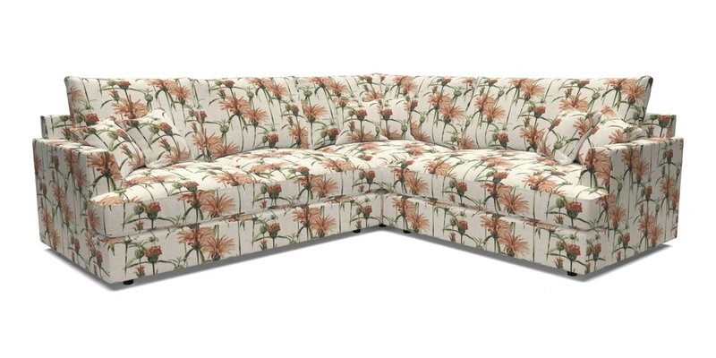 Slingsby Medium Fitted Cover Corner Unit LHF in Two Tone Plain Biscuit.  Loose cover version available