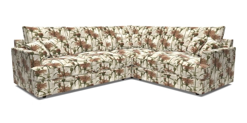 Slingsby Medium Fitted Cover Corner Unit LHF in Two Tone Plain Biscuit.  Loose cover version available