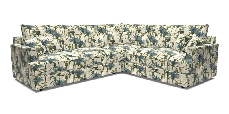 Slingsby Medium Fitted Cover Corner Unit LHF in Two Tone Plain Biscuit.  Loose cover version available