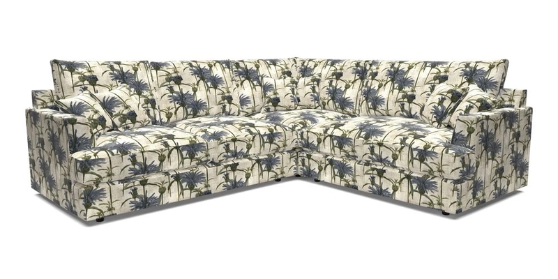 Slingsby Medium Fitted Cover Corner Unit LHF in Two Tone Plain Biscuit.  Loose cover version available