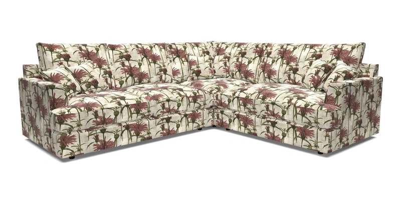 Slingsby Medium Fitted Cover Corner Unit LHF in Two Tone Plain Biscuit.  Loose cover version available