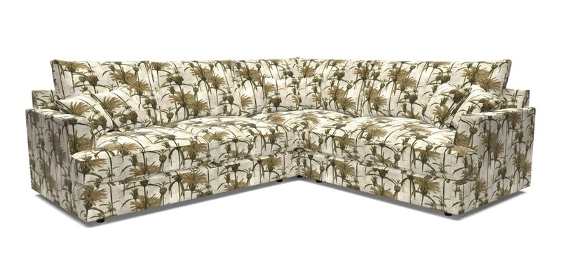 Slingsby Medium Fitted Cover Corner Unit LHF in Two Tone Plain Biscuit.  Loose cover version available