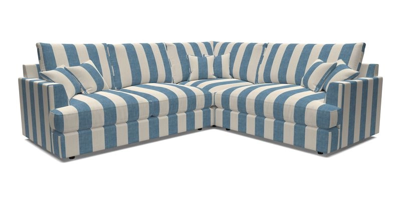 Slingsby Medium Fitted Cover Corner Unit LHF in Two Tone Plain Biscuit.  Loose cover version available