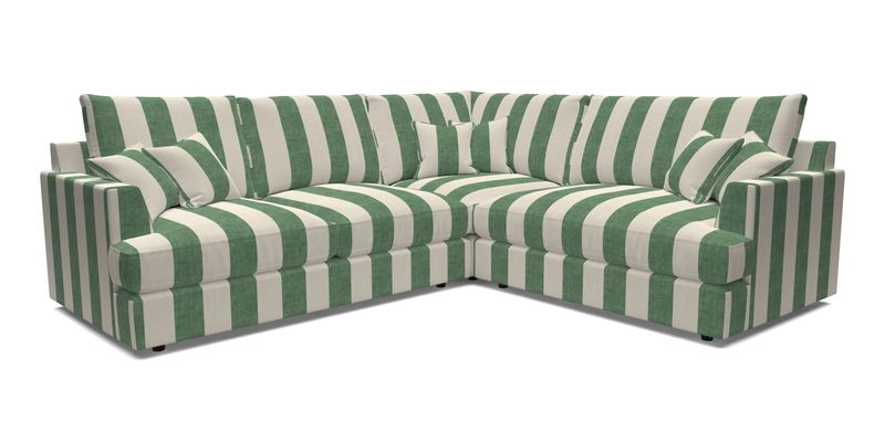 Slingsby Medium Fitted Cover Corner Unit LHF in Two Tone Plain Biscuit.  Loose cover version available